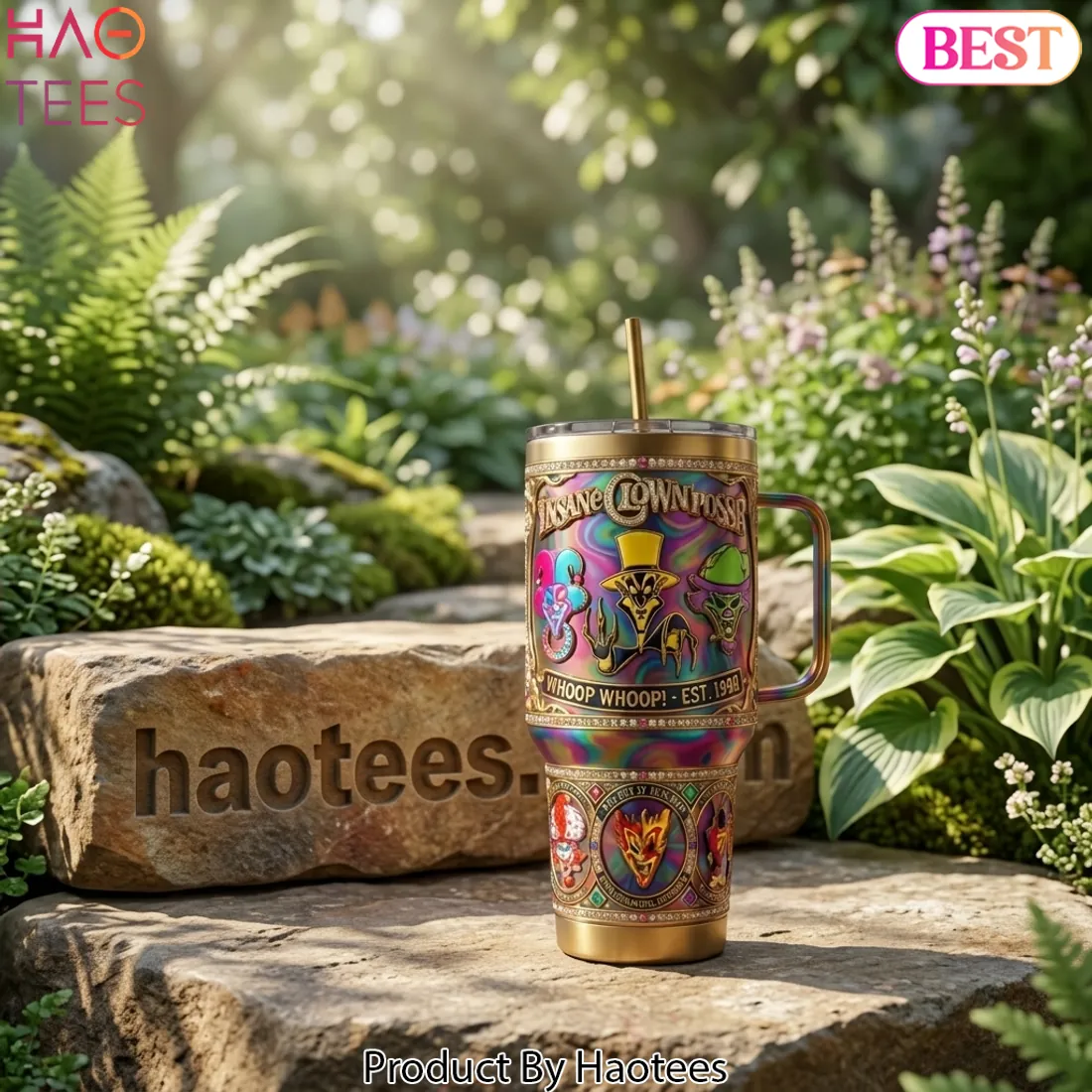 Insane Clown Posse WHOOP WHOOP! Est. 1999 Insulated Tumbler with Handle Insane Clown Posse WHOOP WHOOP! Est. 1999 Insulated Tumbler with Handle