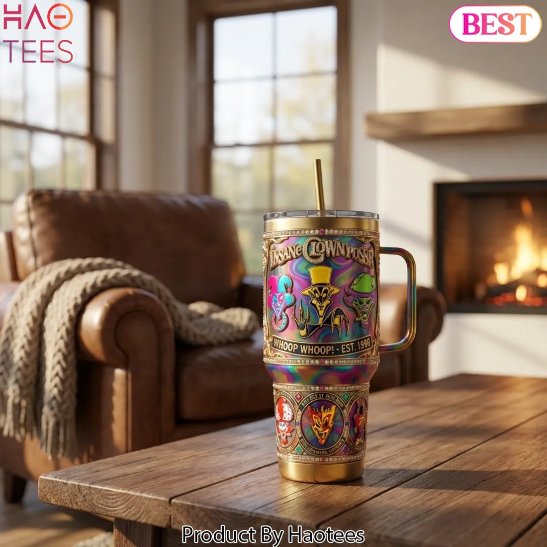 Insane Clown Posse WHOOP WHOOP! Est. 1999 Insulated Tumbler with Handle Insane Clown Posse WHOOP WHOOP! Est. 1999 Insulated Tumbler with Handle