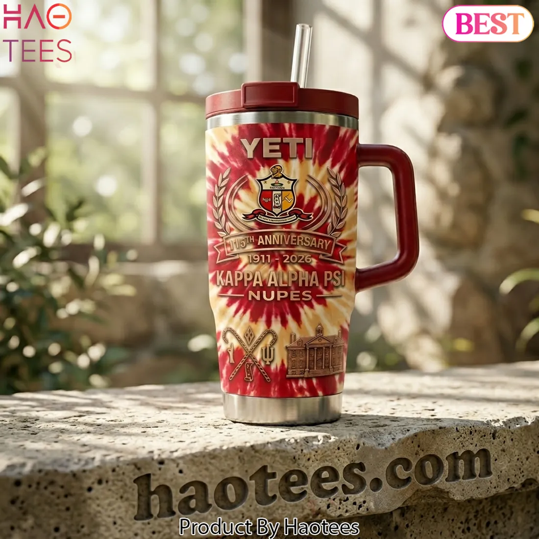Kappa Alpha Psi 115th Anniversary 1911-2026 Official Charter Edition Tie-Dye Tumbler