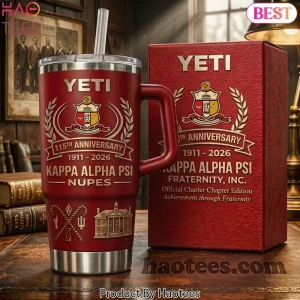Kappa Alpha Psi 115th Anniversary Nupes Yeti Travel Tumbler