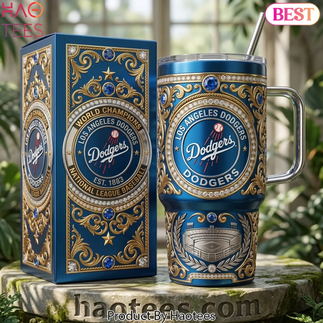 Los Angeles Dodgers World Champions Luxury Commemorative 40oz Tumbler