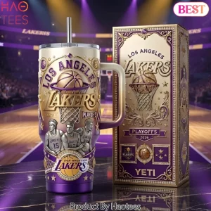 Los Angeles Lakers Playoffs 3D Embossed Tumbler with Handle