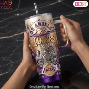 Los Angeles Lakers Playoffs 3D Embossed Tumbler with Handle