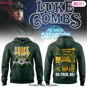 Luke Combs My Kinda Saturday Night Green Bay Packers Hoodie