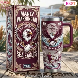 Manly Warringah Sea Eagles Day One 40oz Handled Tumbler