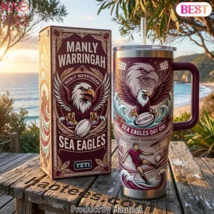 Manly Warringah Sea Eagles Day One 40oz Handled Tumbler