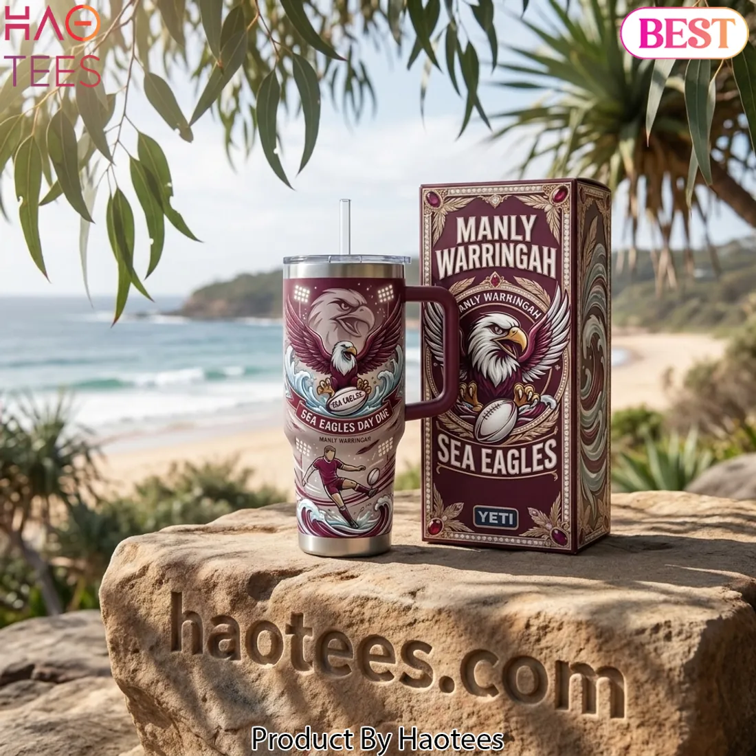 Manly Warringah Sea Eagles Day One 40oz Handled Tumbler