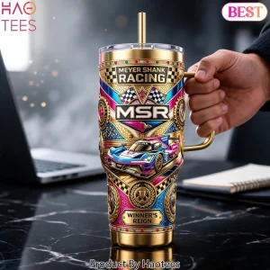 Meyer Shank Racing MSR Winner's Reign Premium Gold 40oz Tumbler With Handle