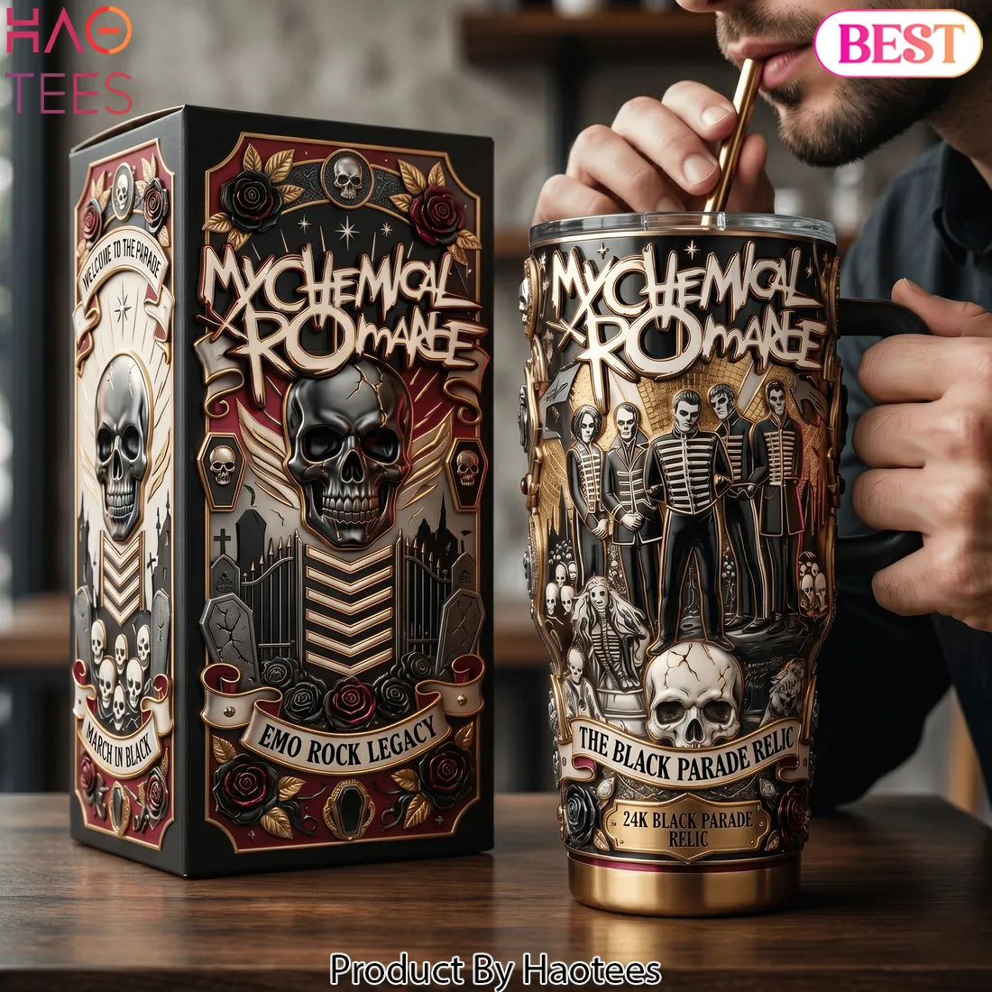 My Chemical Romance The Black Parade Relic Tumbler My Chemical Romance The Black Parade Relic Tumbler