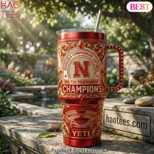 Nebraska Cornhuskers Softball Big Ten Champions Luxury Jeweled Tumbler