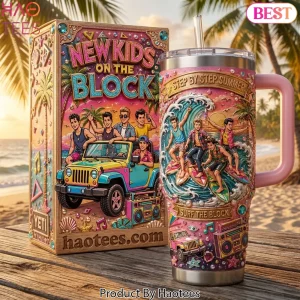 New Kids On The Block Step By Step Summer 40oz Tumbler With Handle