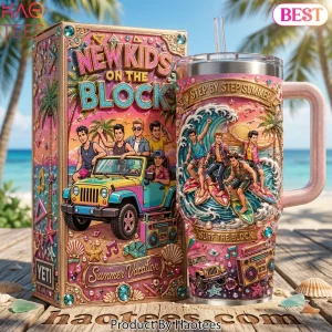 New Kids On The Block Step By Step Summer 40oz Tumbler With Handle