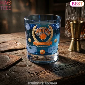 New York Knicks 2026 Eastern Conference Champions Limited Edition Whiskey Glass