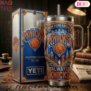 New York Knicks Est 1946 Collectors Edition Luxury 40oz Tumbler With Handle