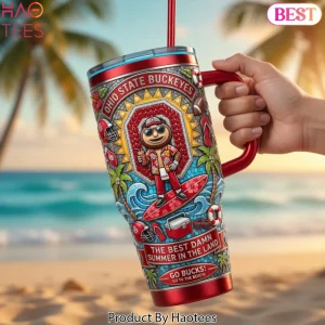Ohio State Buckeyes Summer Tailgate Edition 40oz Tumbler with Handle