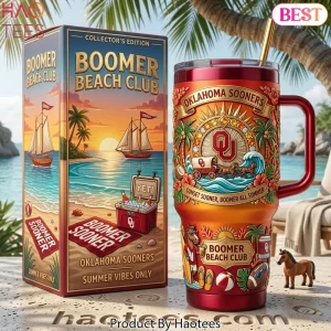 Oklahoma Sooners Boomer Beach Club Collector’s Edition 40oz Tumbler With Handle