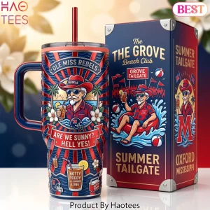 Ole Miss Rebels The Grove Summer Tailgate 40oz Tumbler with Handle