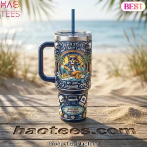 Penn State Nittany Lions Summer Tailgate Beach Theme Insulated Tumbler