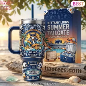 Penn State Nittany Lions Summer Tailgate Beach Theme Insulated Tumbler