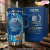 Phi Beta Sigma 112th Anniversary Commemorative Blue Tie Dye Handle Tumbler