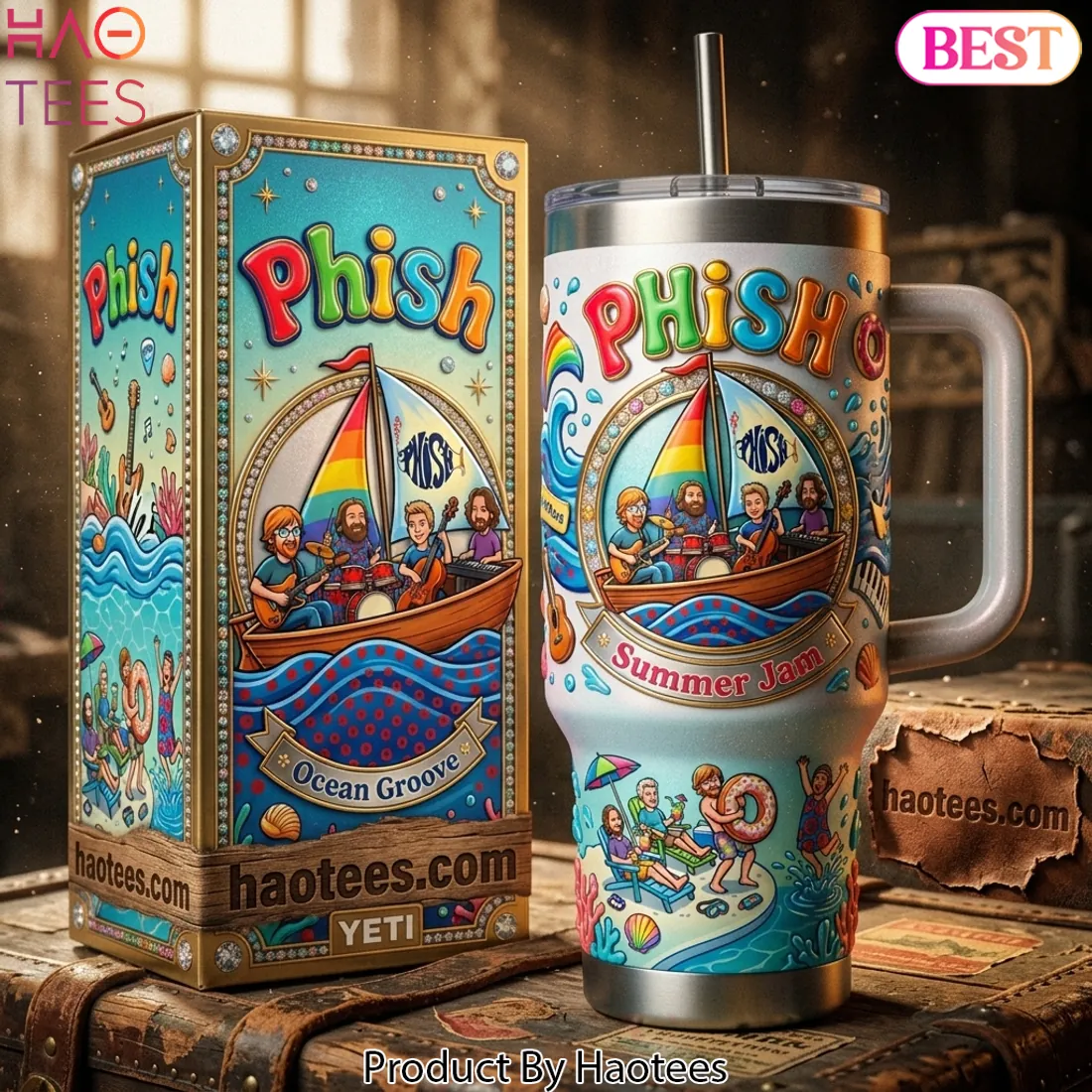 Phish Summer Jam Music Festival 40oz Tumbler with Handle