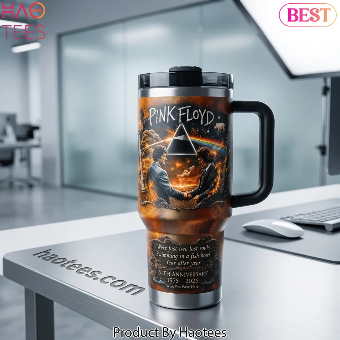 Pink Floyd 51st Anniversary Wish You Were Here Stanley 40oz Tumbler