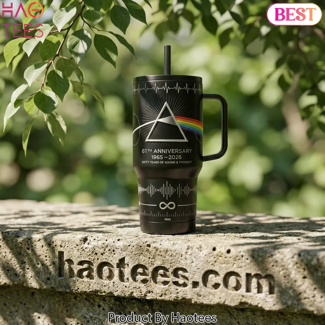Pink Floyd 61st Anniversary 1965-2026 Dark Side of the Moon Tumbler