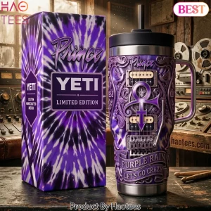 Prince Purple Rain Limited Edition 3D Guitar Custom Handle Tumbler