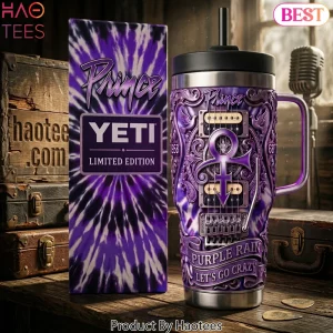 Prince Purple Rain Limited Edition 3D Guitar Custom Handle Tumbler