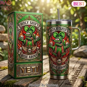 Rat Fink Holy Shift Rise Above Yeti 40oz Insulated Tumbler with Handle