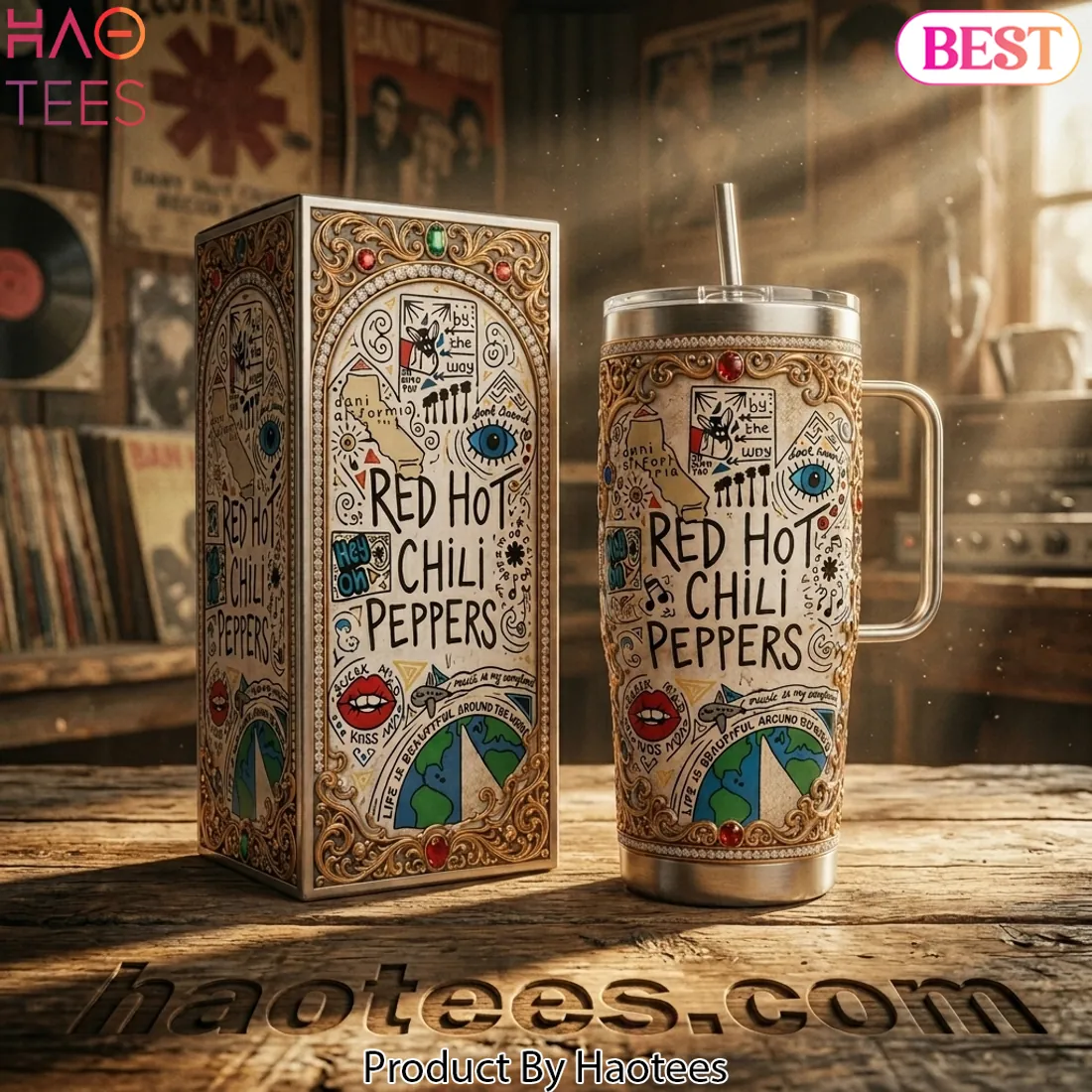 Red Hot Chili Peppers Luxury Ornate Dani California Tumbler