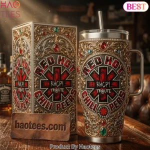 Red Hot Chili Peppers Tribute Luxury Gemstone 40oz Tumbler