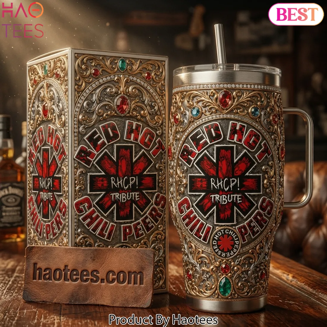 Red Hot Chili Peppers Tribute Luxury Gemstone 40oz Tumbler Red Hot Chili Peppers Tribute Luxury Gemstone 40oz Tumbler