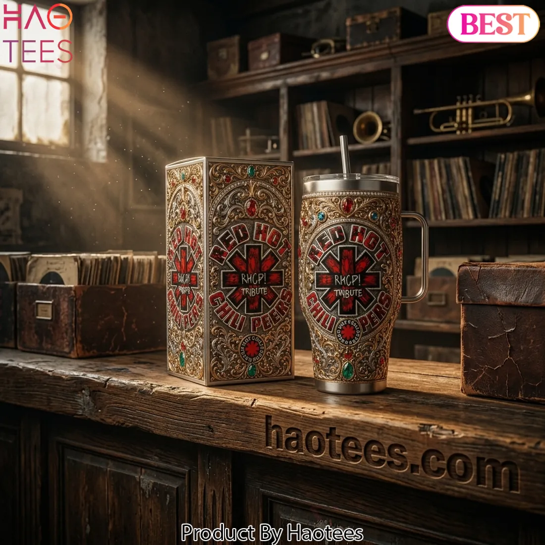 Red Hot Chili Peppers Tribute Luxury Gemstone 40oz Tumbler Red Hot Chili Peppers Tribute Luxury Gemstone 40oz Tumbler