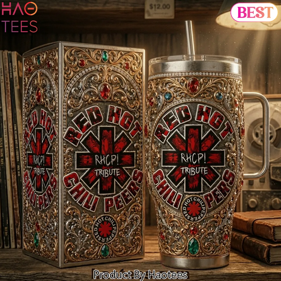 Red Hot Chili Peppers Tribute Luxury Gemstone 40oz Tumbler