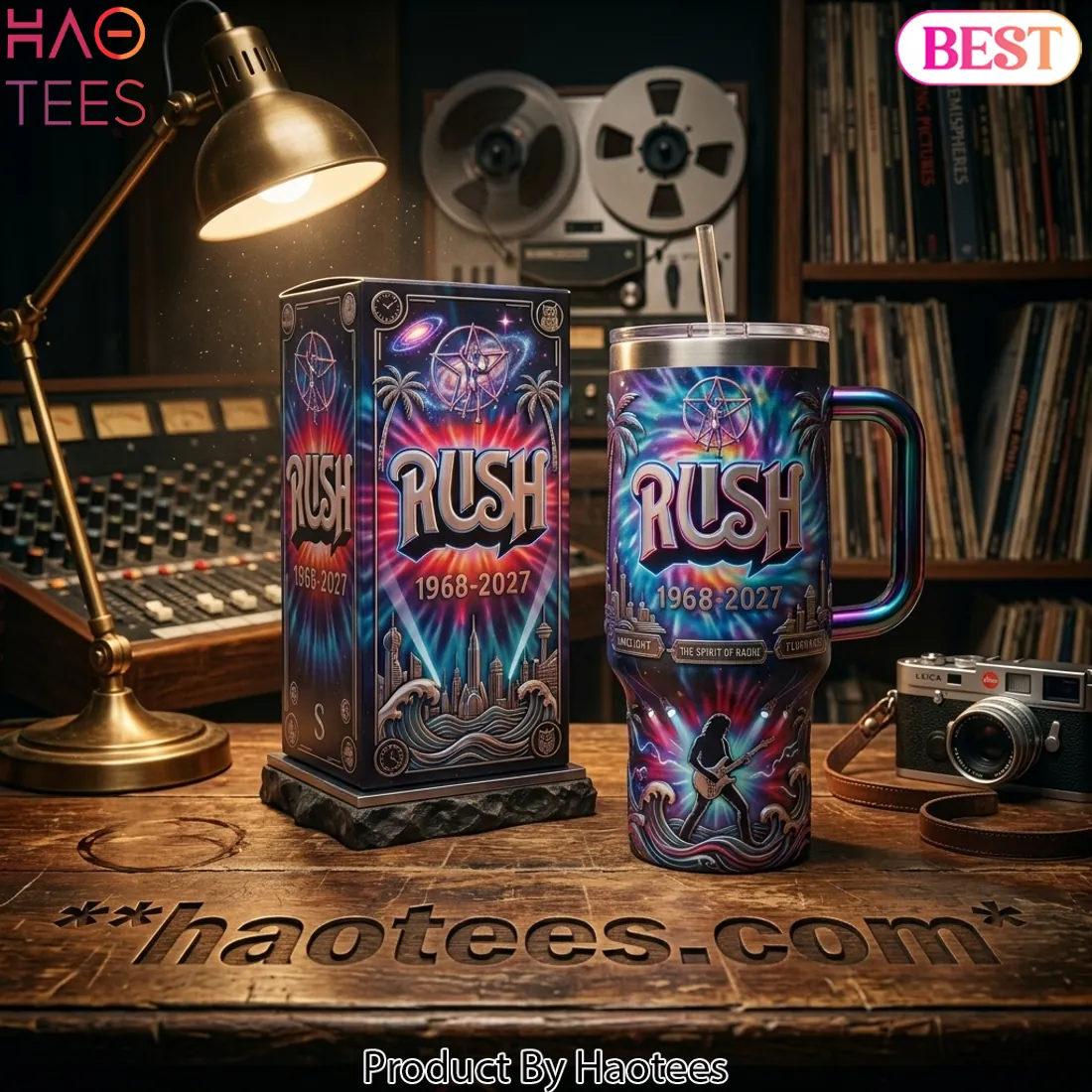 Rush Band 1968-2027 Commemorative Starman Insulated Handle Tumbler