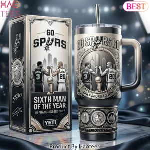 San Antonio Spurs Sixth Man Commemorative 40oz Tumbler With Handle