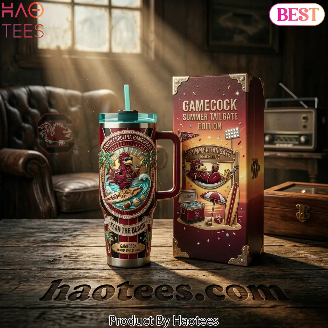 SC Gamecocks Luxury Summer Tailgate Edition 40oz Tumbler With Handle