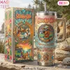 Alice in Wonderland Stained Glass Design Tumbler With Handle