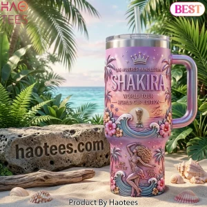 Shakira Las Mujeres Ya No Lloran World Cup Edition 3D Handled Tumbler