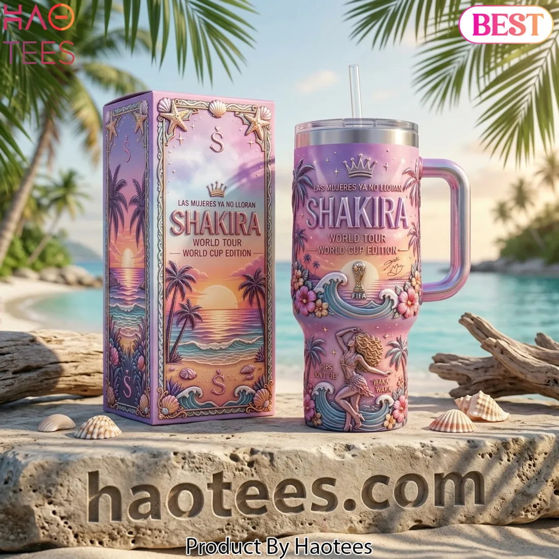 Shakira Las Mujeres Ya No Lloran World Cup Edition 3D Handled Tumbler