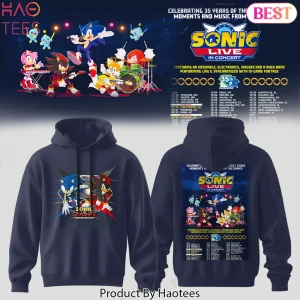 Sonic Live In Concert 2026 Tour Dates Graphic Pullover Hoodie
