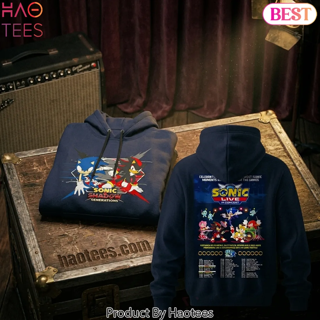 Sonic Live In Concert 2026 Tour Dates Graphic Pullover Hoodie