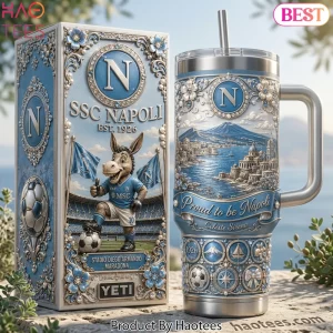 SSC Napoli Est. 1926 Ornate 40oz Tumbler With Handle