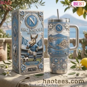 SSC Napoli Est. 1926 Ornate 40oz Tumbler With Handle