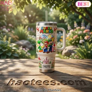 Super Mario Bros. Character Art Premium 40oz Tumbler with Handle