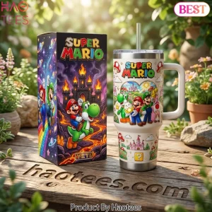 Super Mario Bros. Character Art Premium 40oz Tumbler with Handle