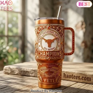 Texas Longhorns SEC Softball Champions Premium Handled Tumbler