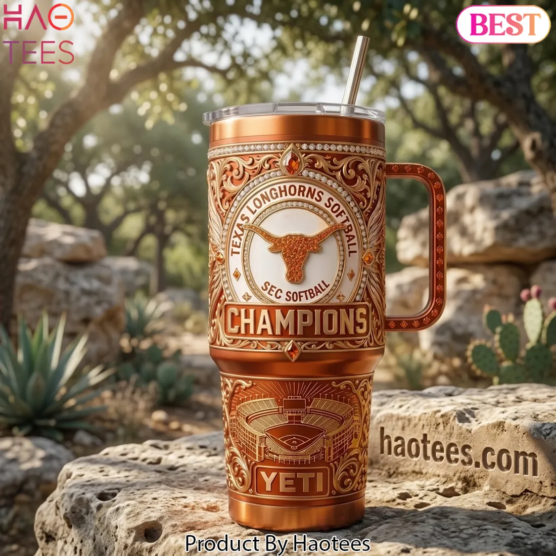 Texas Longhorns SEC Softball Champions Premium Handled Tumbler Texas Longhorns SEC Softball Champions Premium Handled Tumbler