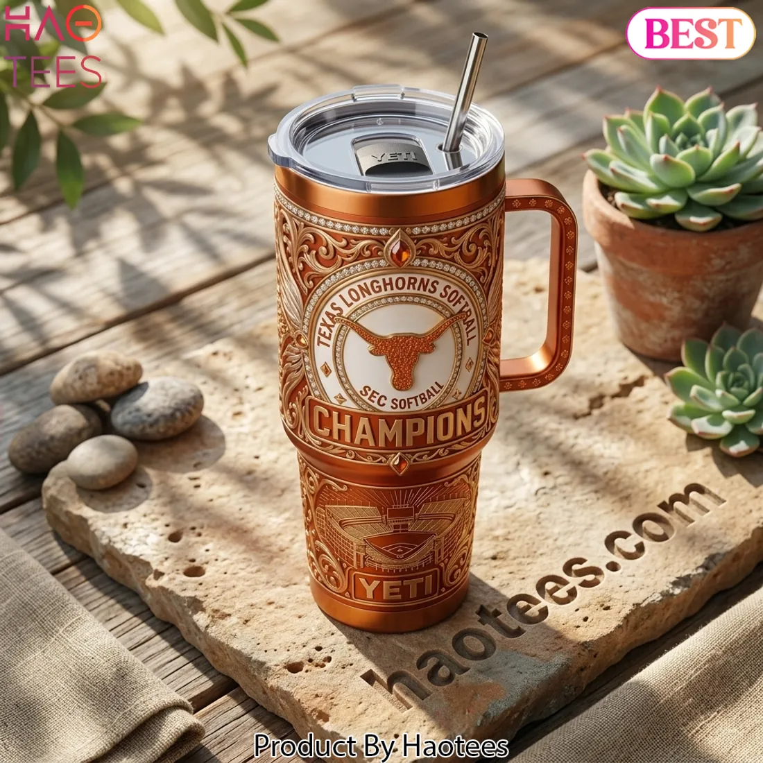Texas Longhorns SEC Softball Champions Premium Handled Tumbler